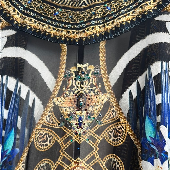 Camilla Elegant Multicolor Kimono Robe - Picture 8 of 9